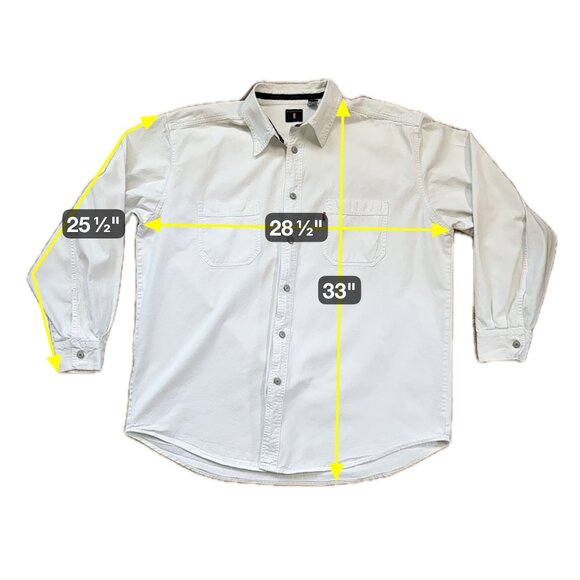 Vintage Levi's Red Tab Denim Shirt XL White Button Up 90s Y2K Normcore Revival - Picture 6 of 9